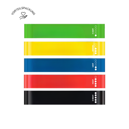 Vorteilspackung Dehnbänder "BENDR 2.0" - 5 verschiedene Stärken